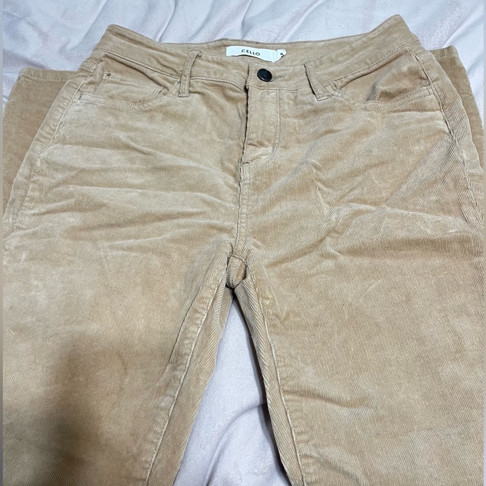 Cello nude corduroy pants